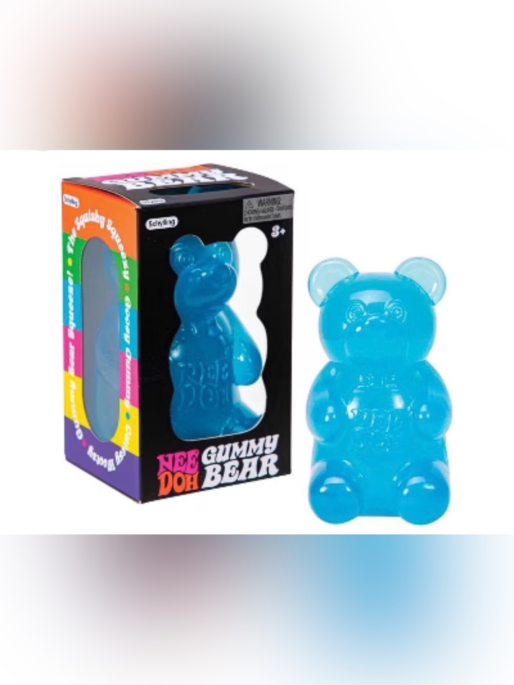 NeeDoh Blue Gummy Bear Squishy Toy - Sensory Squeeze